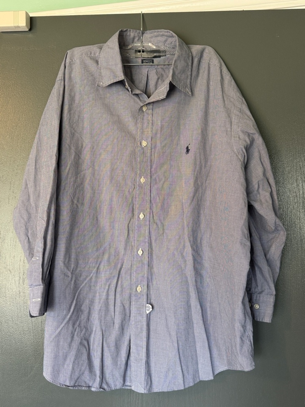 Ralph Lauren Men's Long-Sleeve Striped Button-Up Shirt - Light Blue